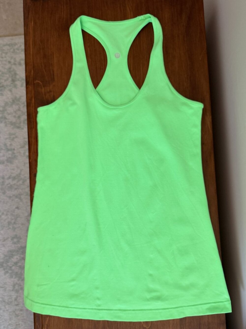 Lululemon Women’s Cool Racerback Tank Top Neon Green Lucid Lime Size 10